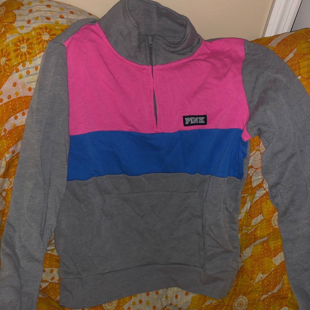 PINK Sweater 3/4 Zip 💓